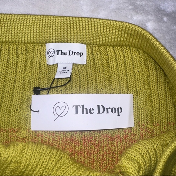 NWT The Drop Lola Red & Green Ombre Knit Midi Ribbed Skirt Size XS - Picture 8 of 10